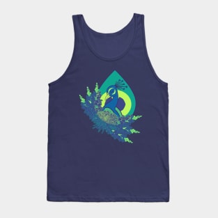 Floral Peacock Tank Top